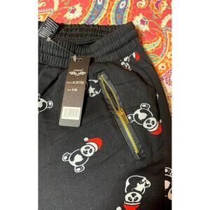 Pull on lounge pj  xmas Panda pants